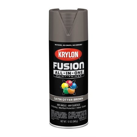 Krylon Spray Paint, Otter Brown, Satin, 12 oz 2795